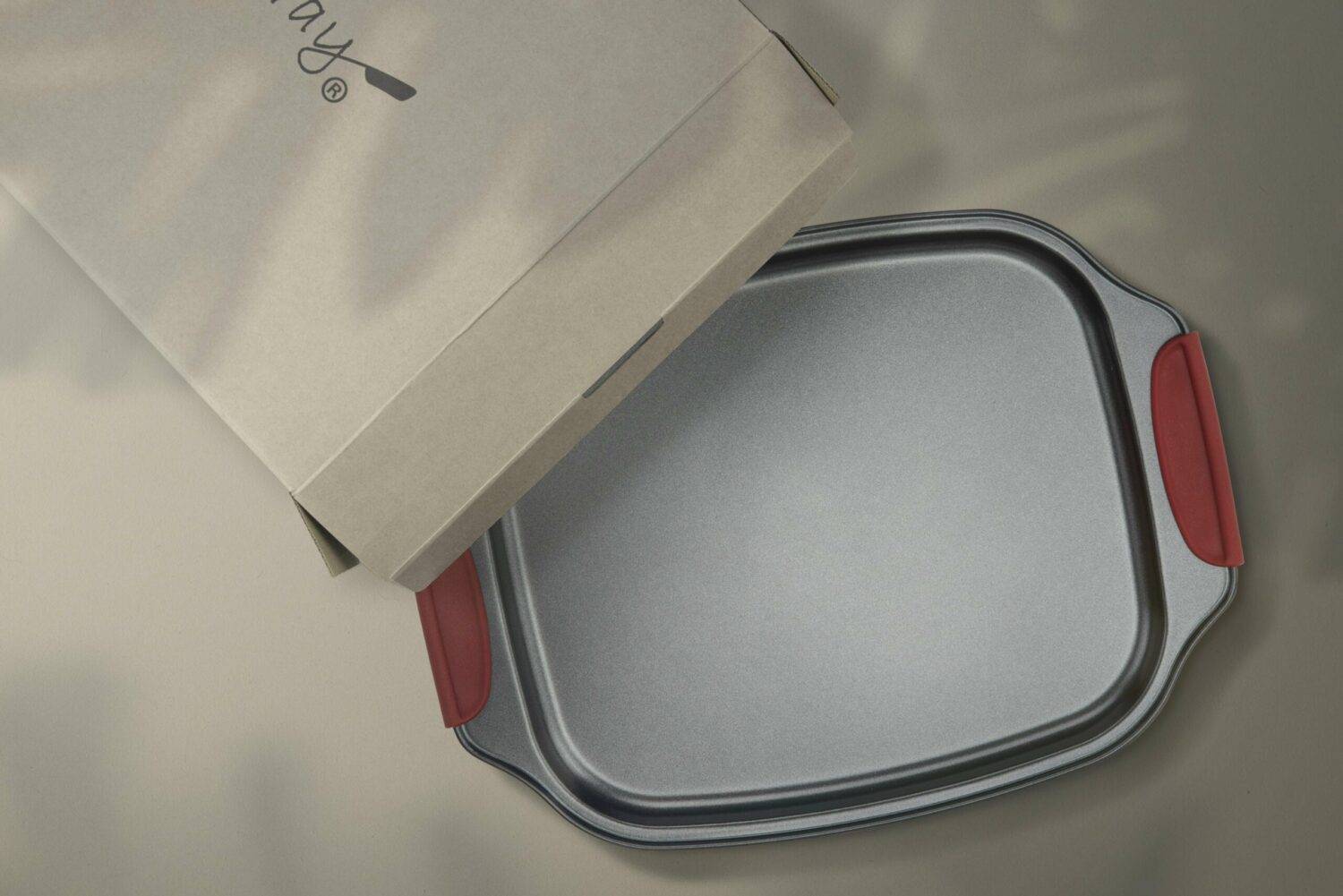 Plaque à biscuits avec revêtement anti-adhésif - 30 x 25,5 cm - Convient aux fours - Myway - Image 4