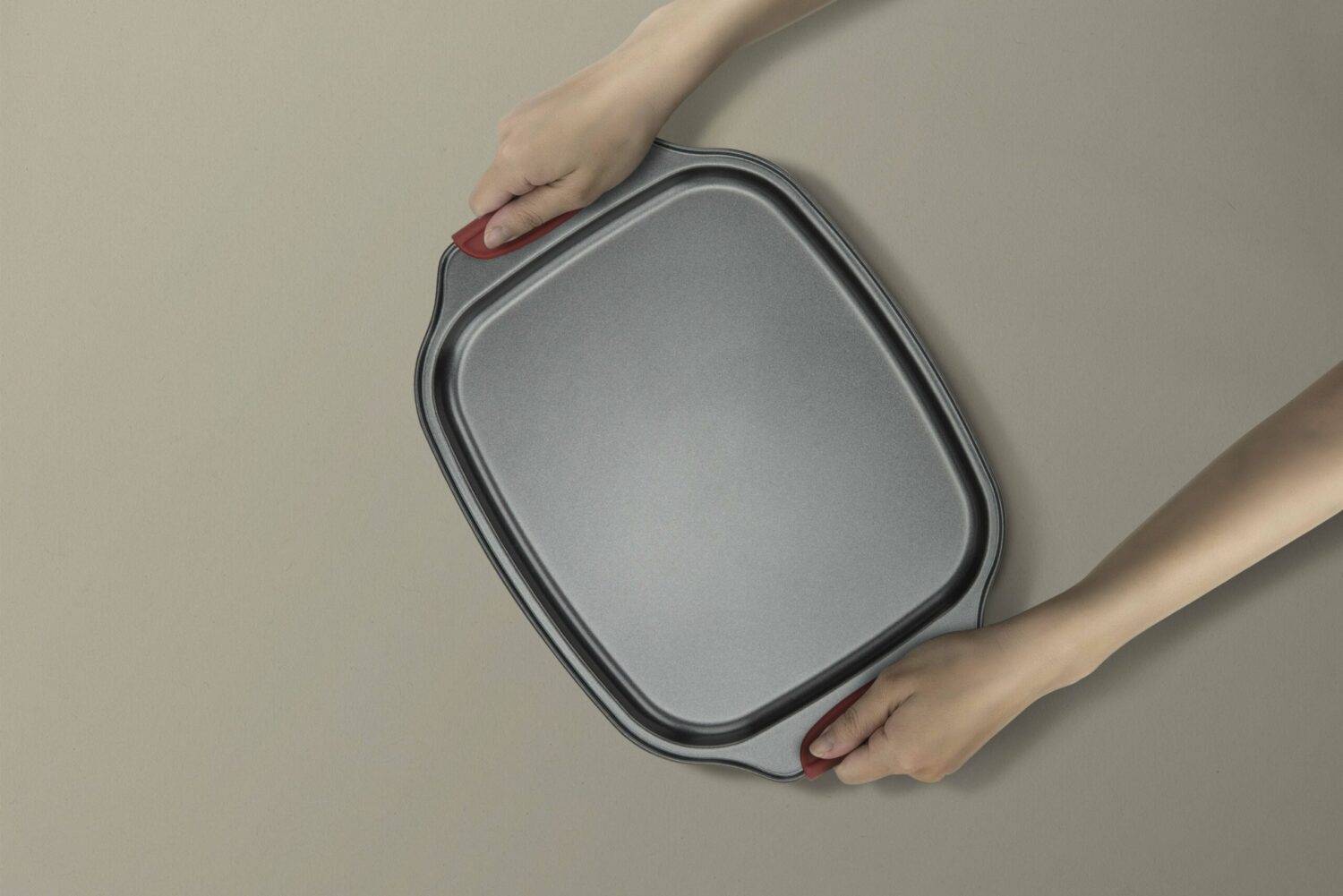 Plaque à biscuits avec revêtement anti-adhésif - 30 x 25,5 cm - Convient aux fours - Myway - Image 3