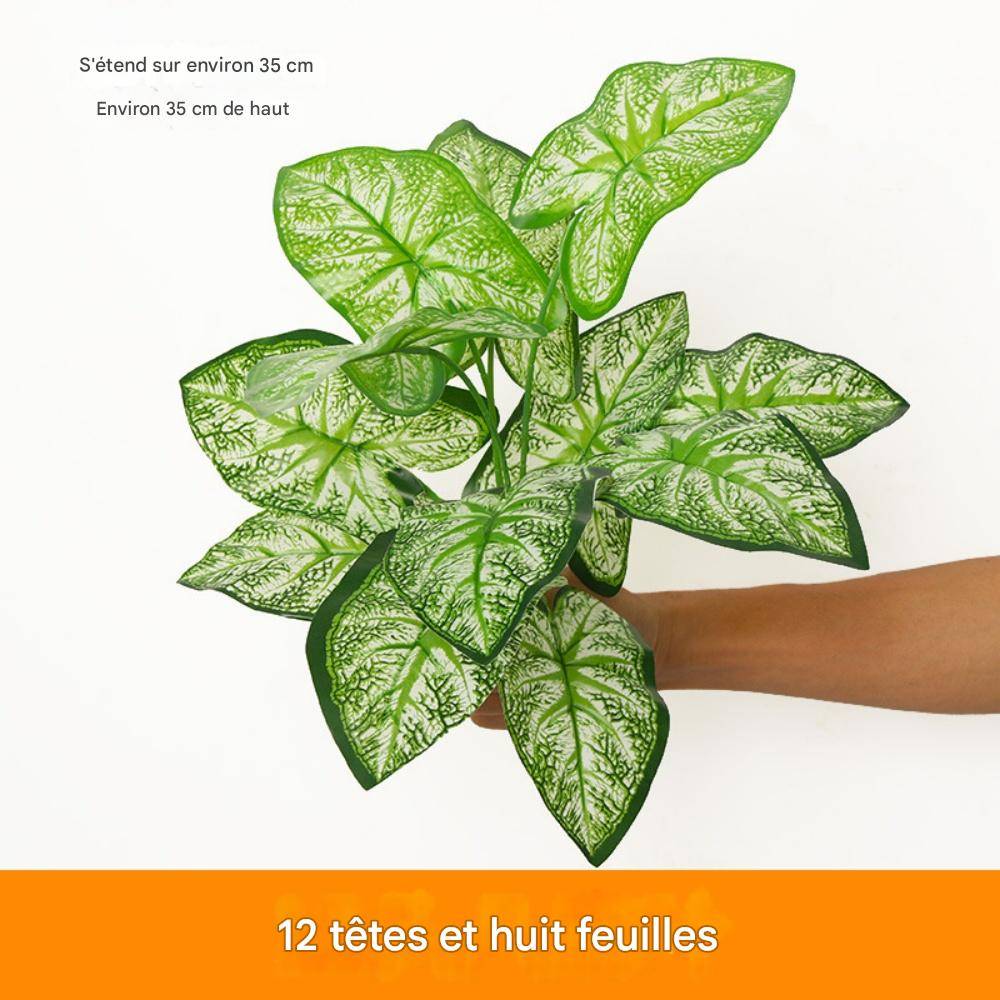 Décoration Murale Feuille Artificielle 12 Têtes - Style Naturel et Volumineux - Lytech - Image 2