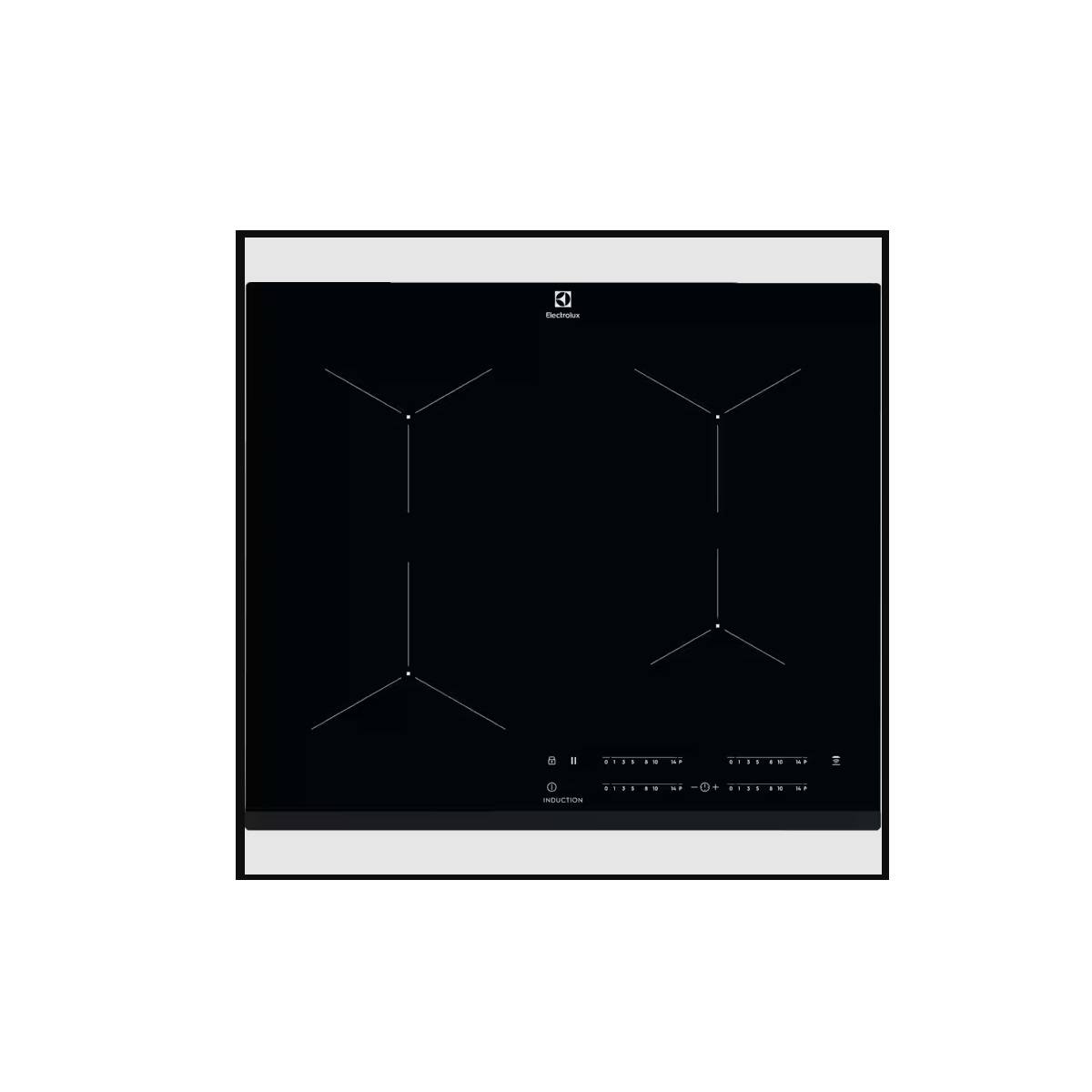 Table de cuisson à induction 60cm 3 feux 7200w noir EIT61443B-NEW Electrolux - Image 1