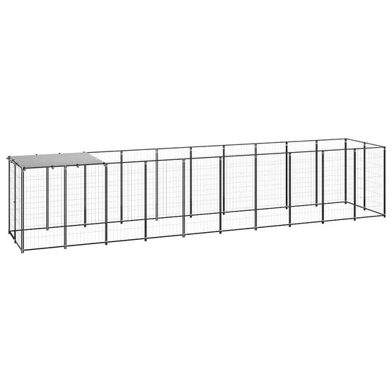 Chenil acier noir 550 x 110 x 110 cm - PANGIVO - Image 2