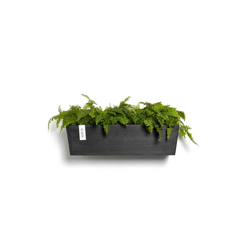 Ecopots - Pot suspension mural Manhattan Wall L Gris Foncé - 55 x 17,2 x H. 15 cm - 9,2 L ECOPOTS - Image 2