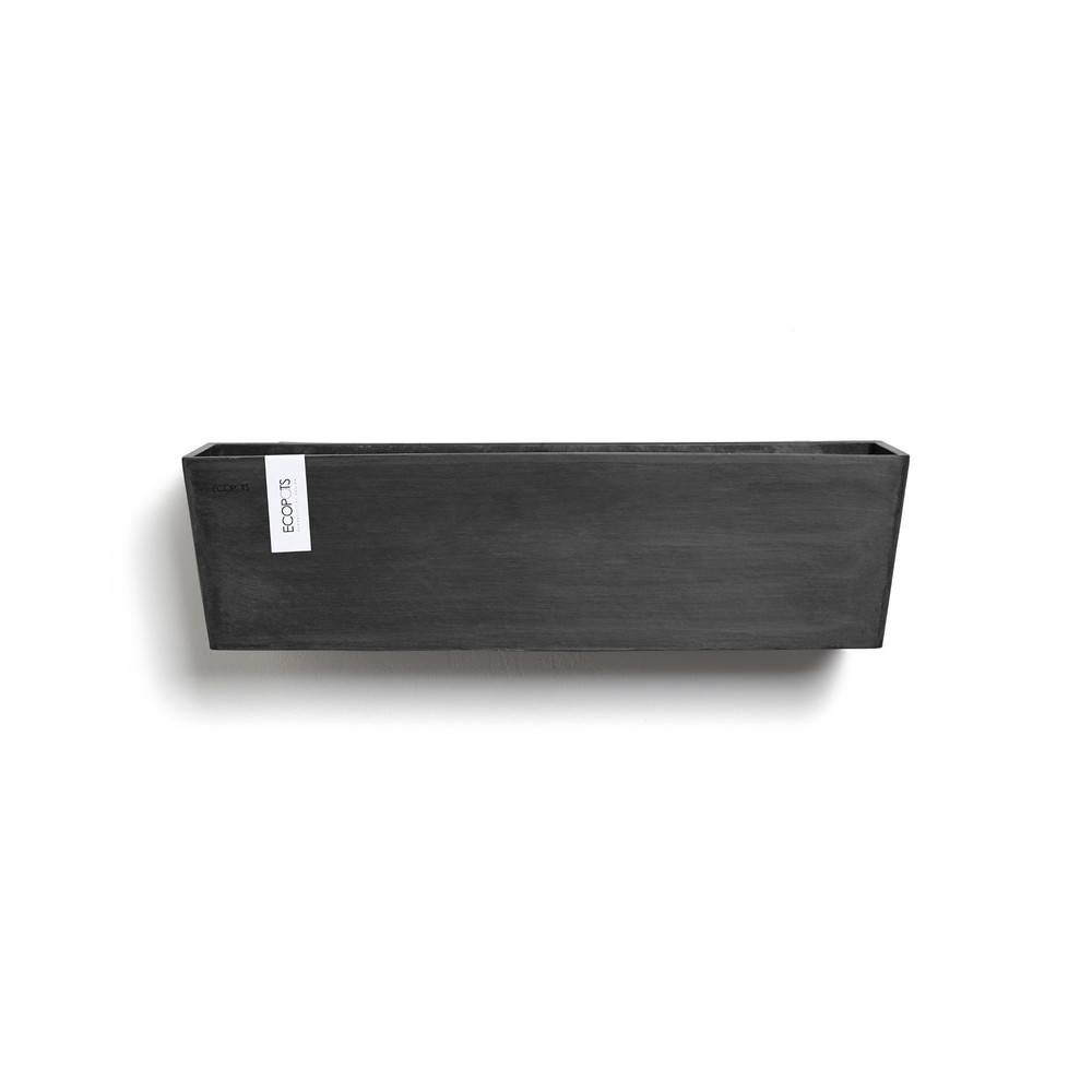Ecopots - Pot suspension mural Manhattan Wall L Gris Foncé - 55 x 17,2 x H. 15 cm - 9,2 L ECOPOTS - Image 1