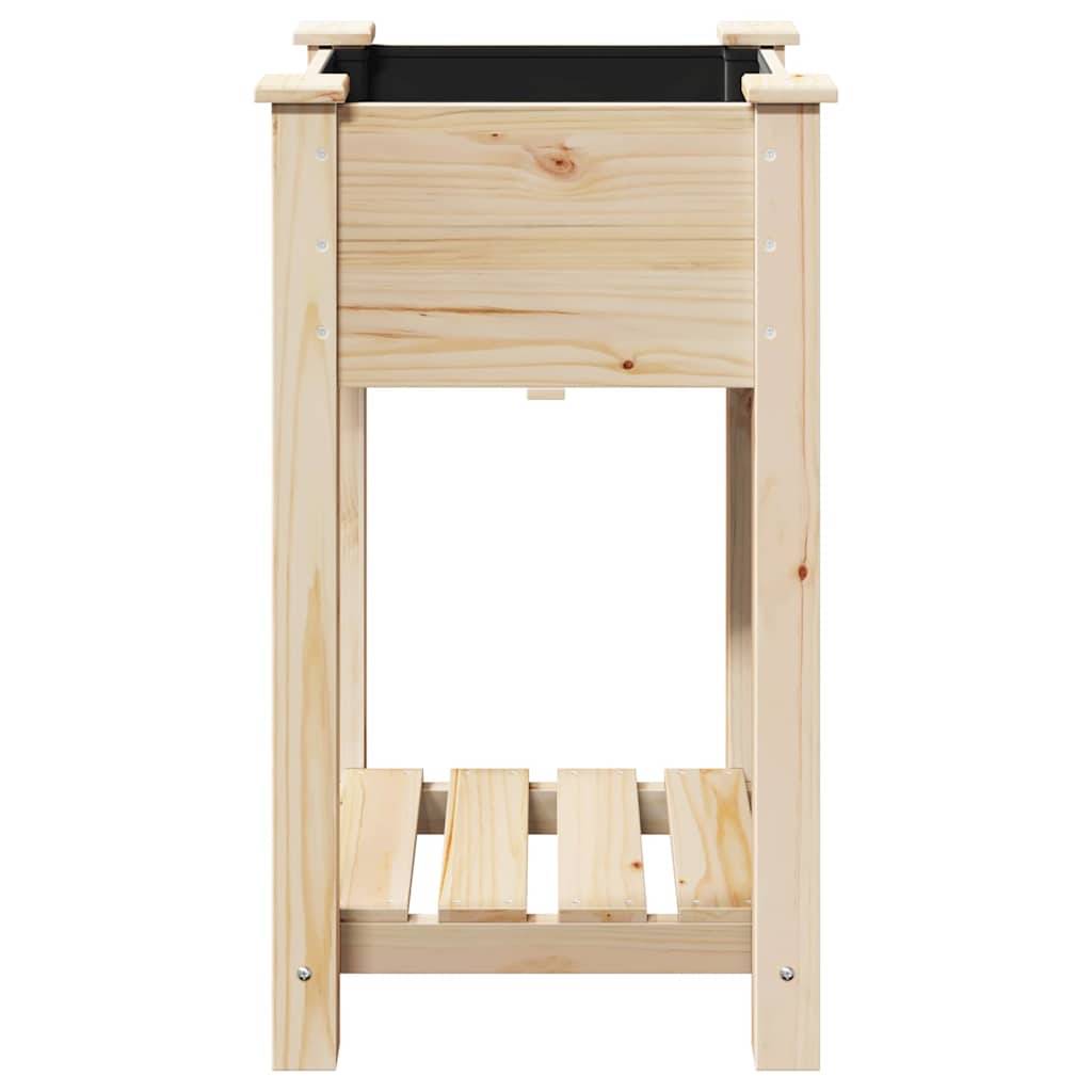 Cache-pot, Pot De Fleurs avec étagère Beige 45 x 45 x 76.5 cm g371 - Image 5