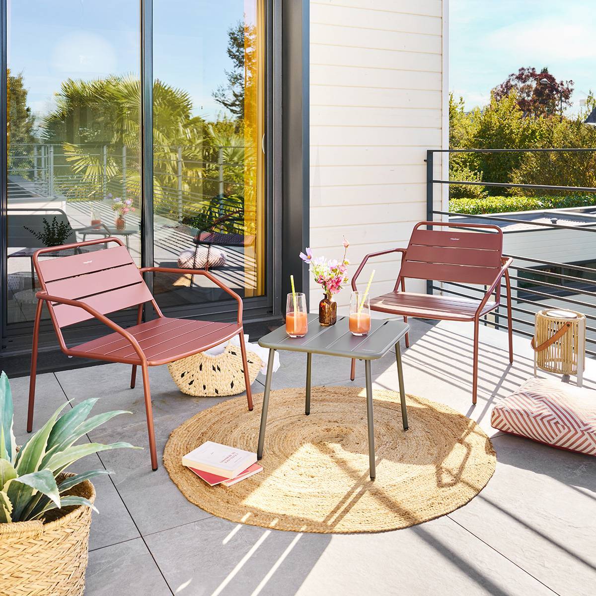 Hesperide - Fauteuil de jardin Phuket acajou Hespéride