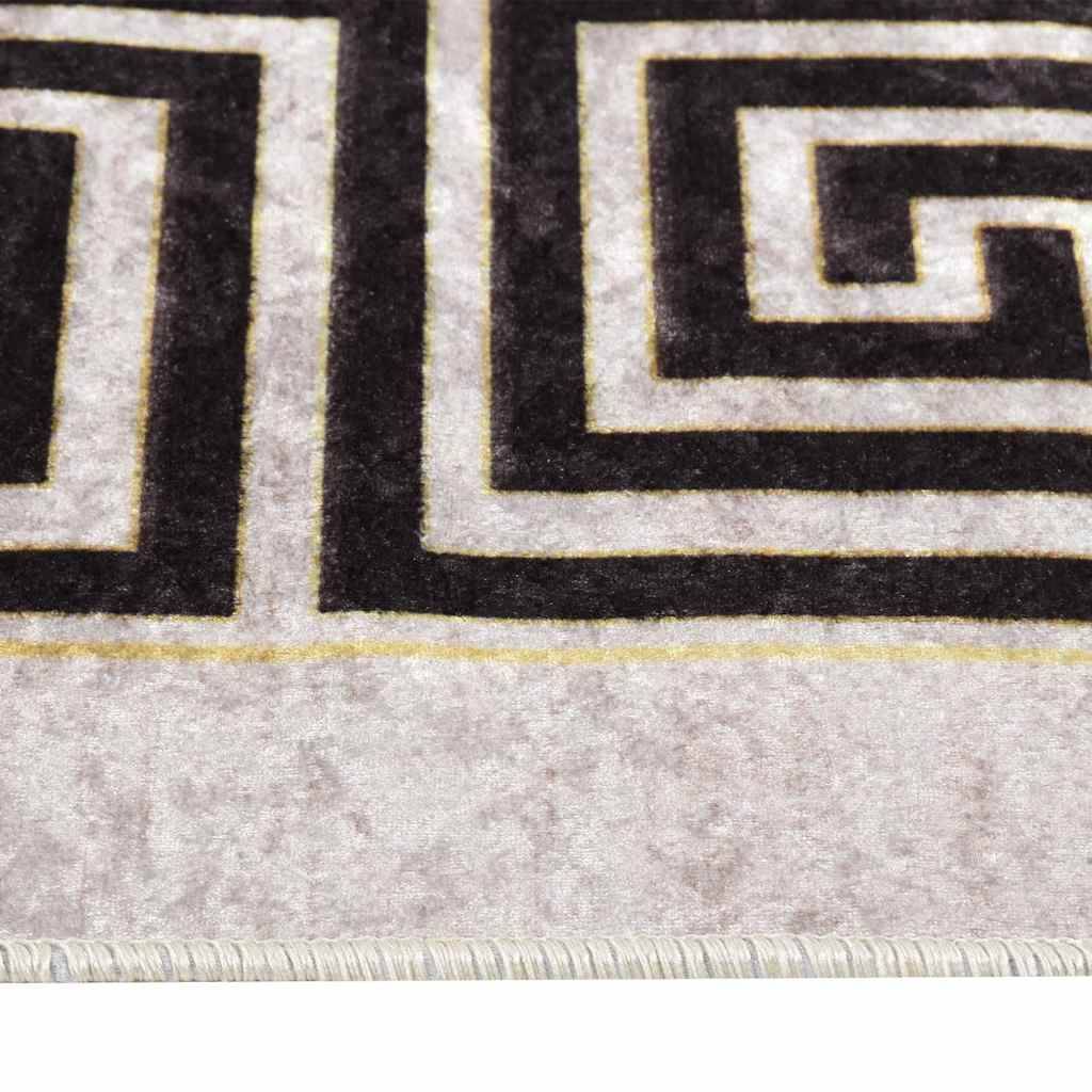 Tapis Cosy en Velours Lavable en Machine Antidérapant pour Chambre et Salon Beige Clair 120x180 cm – ComfortXL Outdoor Living - Image 5