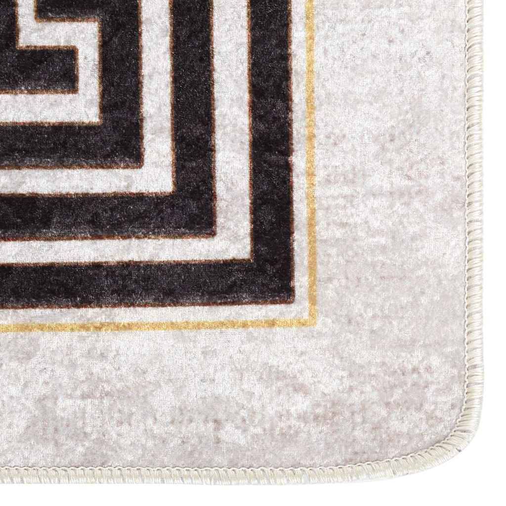Tapis Cosy en Velours Lavable en Machine Antidérapant pour Chambre et Salon Beige Clair 120x180 cm – ComfortXL Outdoor Living - Image 7