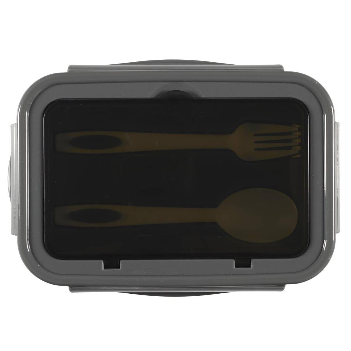 Cook Concept - Lunch Box Avec Couverts "Unicolore" 20cm Gris - Image 5