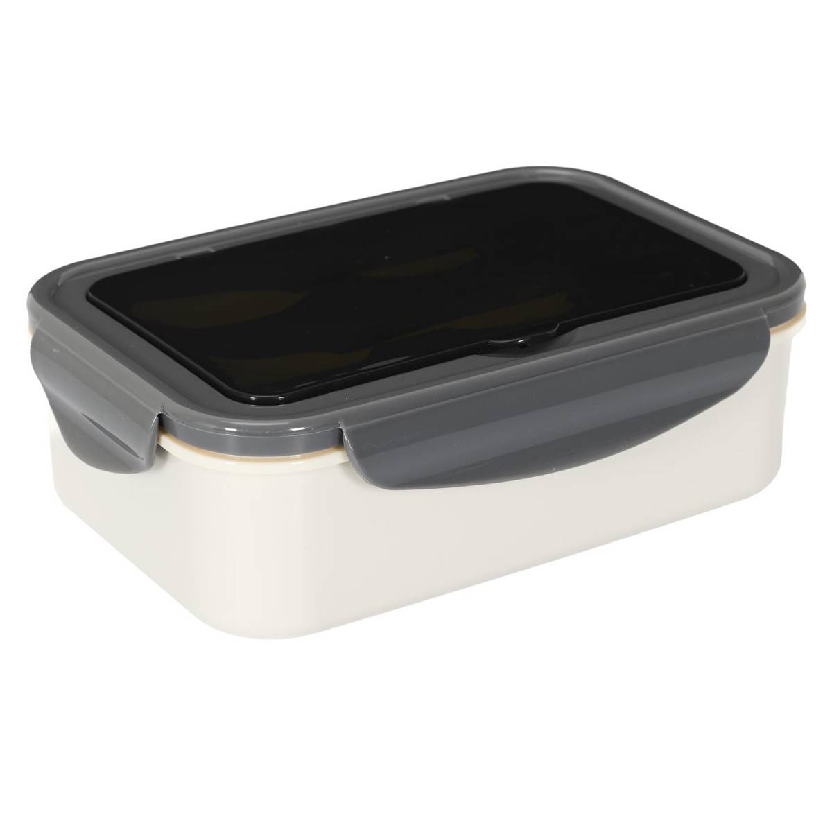 Cook Concept - Lunch Box Avec Couverts "Unicolore" 20cm Gris - Image 3