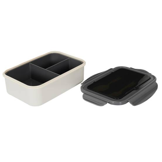 Cook Concept - Lunch Box Avec Couverts "Unicolore" 20cm Gris - Image 2