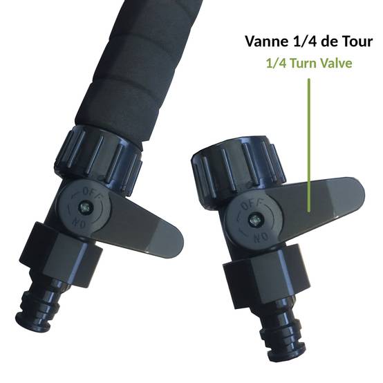 Lance de Nettoyage pour Gouttière Manche Télescopique 3,5 m Buse Coudée et Orientable - Image 4