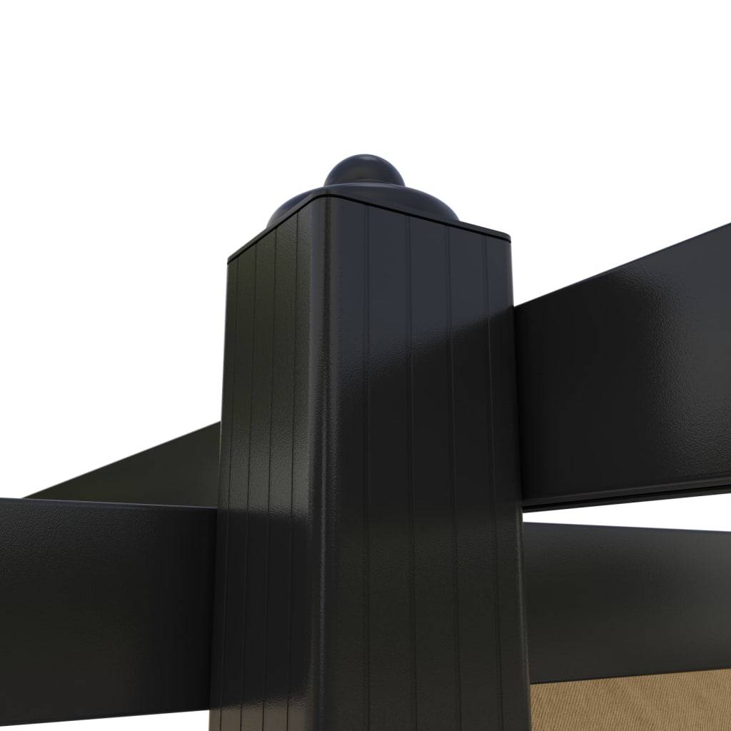 Pergola à Toit Rétractable Acier Abri de Terrasse Moderne pour Jardin Taupe 3x3 m – ComfortXL Outdoor Living - Image 8