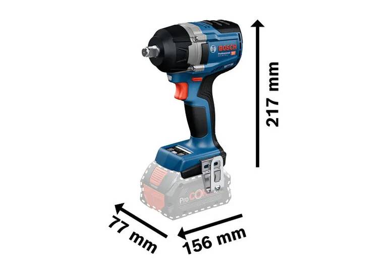 Bosch - Visseuse à chocs/boulonneuse sans fil GDS 18V-750 C Professional - BOSCH - Sans batterie, ni chargeur - L-Boxx - 06019L9001 - Image 2