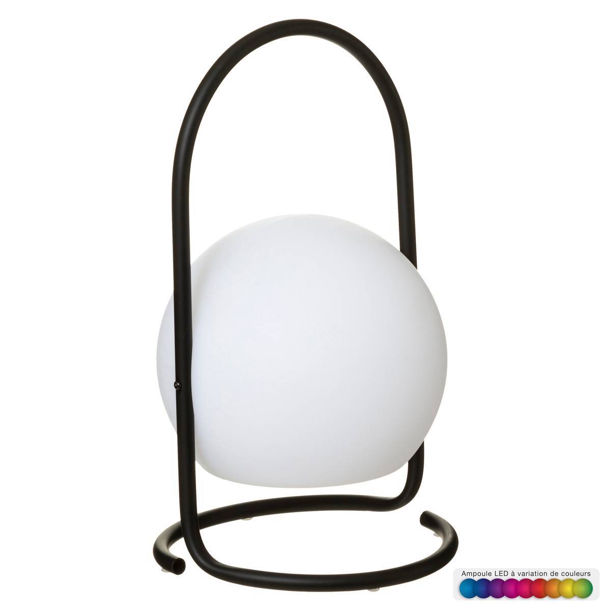 Lampe d extérieur "Pia" noir H29cm ATMOSPHERA CREATEUR D'INTERIEUR - Image 1