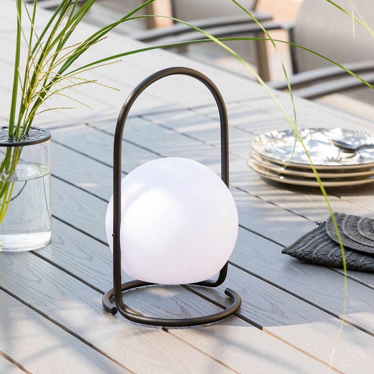 Lampe d extérieur "Pia" noir H29cm ATMOSPHERA CREATEUR D'INTERIEUR - Image 5