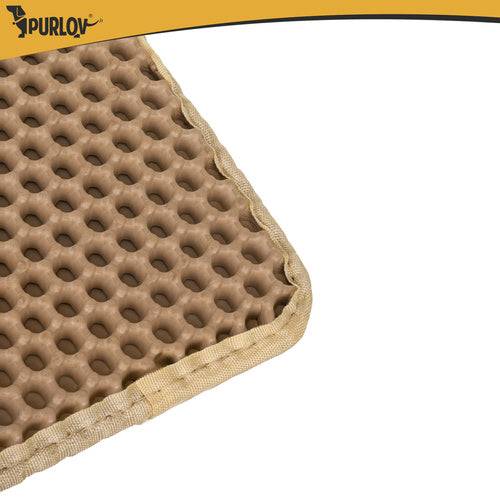 Tapis pour bac à litière Purlov 75 x 55 cm beige double couche en mousse EVA alvéolée - Image 6