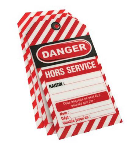 Lot de 10 étiquettes de consignation THIRARD Danger : ne pas toucher - 091131 - Image 2