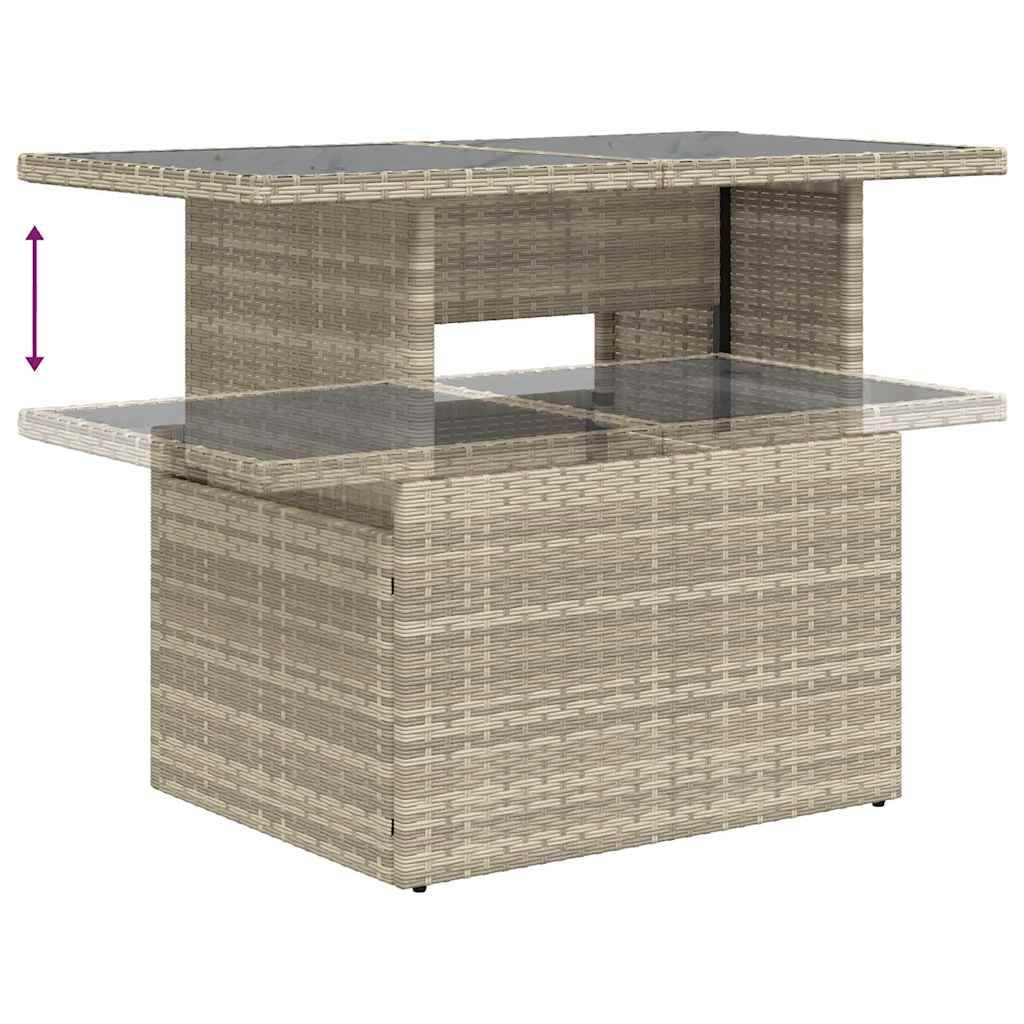 ComfortXL - Salon de jardin 8 places modulable résine tressée avec rangement et table Gris Clair – ComfortXL Outdoor Living - Image 3