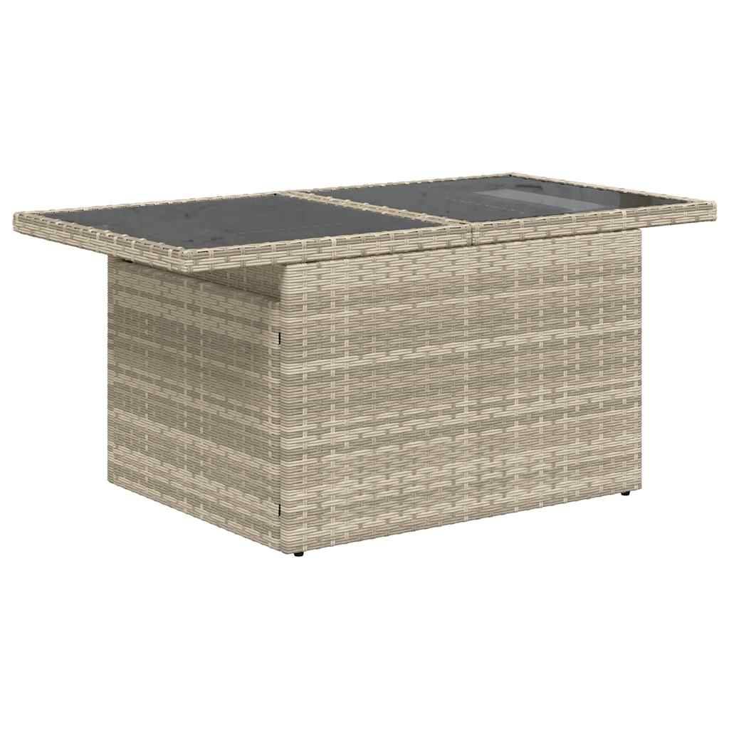 ComfortXL - Salon de jardin 8 places modulable résine tressée avec rangement et table Gris Clair – ComfortXL Outdoor Living - Image 6
