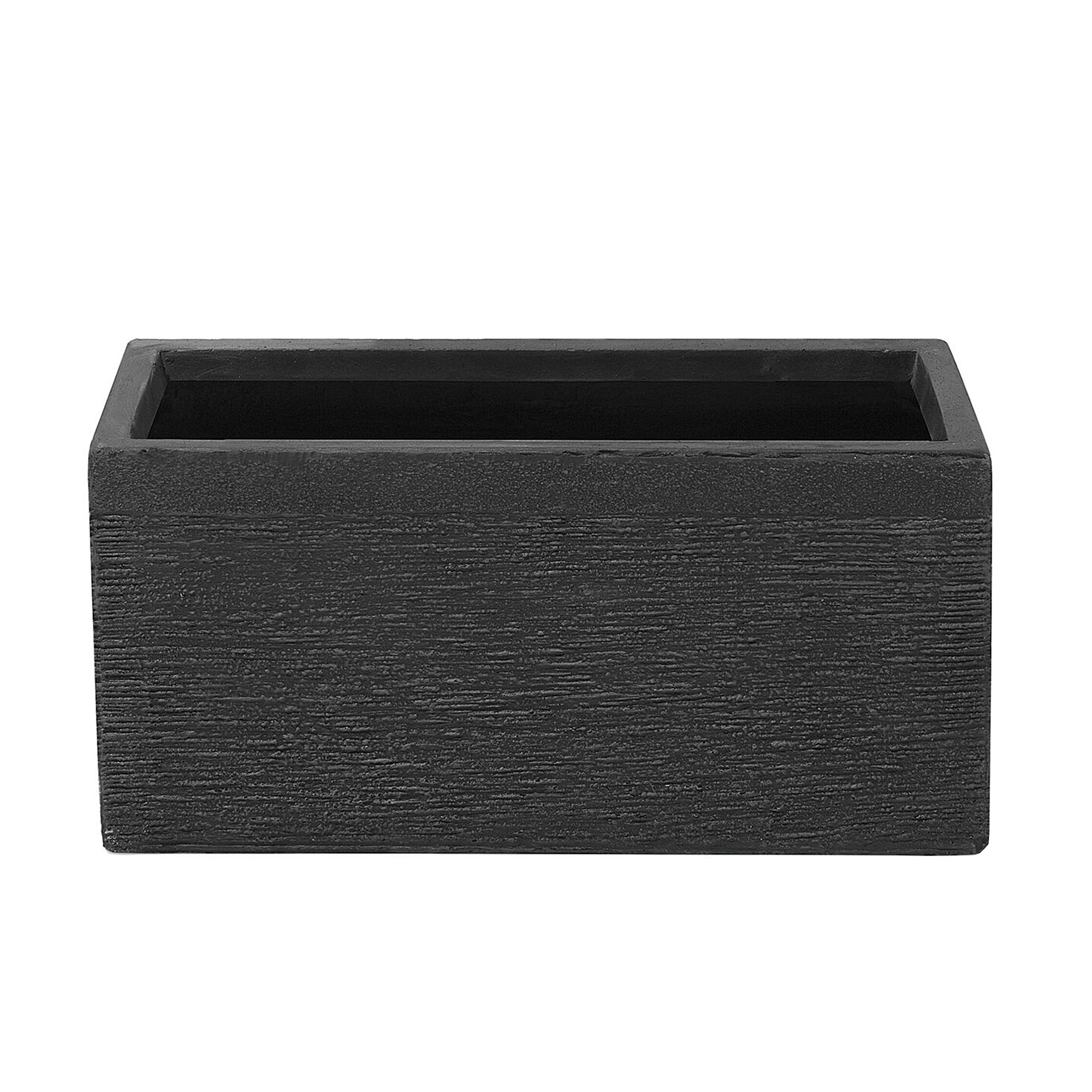 Beliani - Cache-pot d'extérieur Fibre d'argile Noir MYRA - Beliani - Image 2