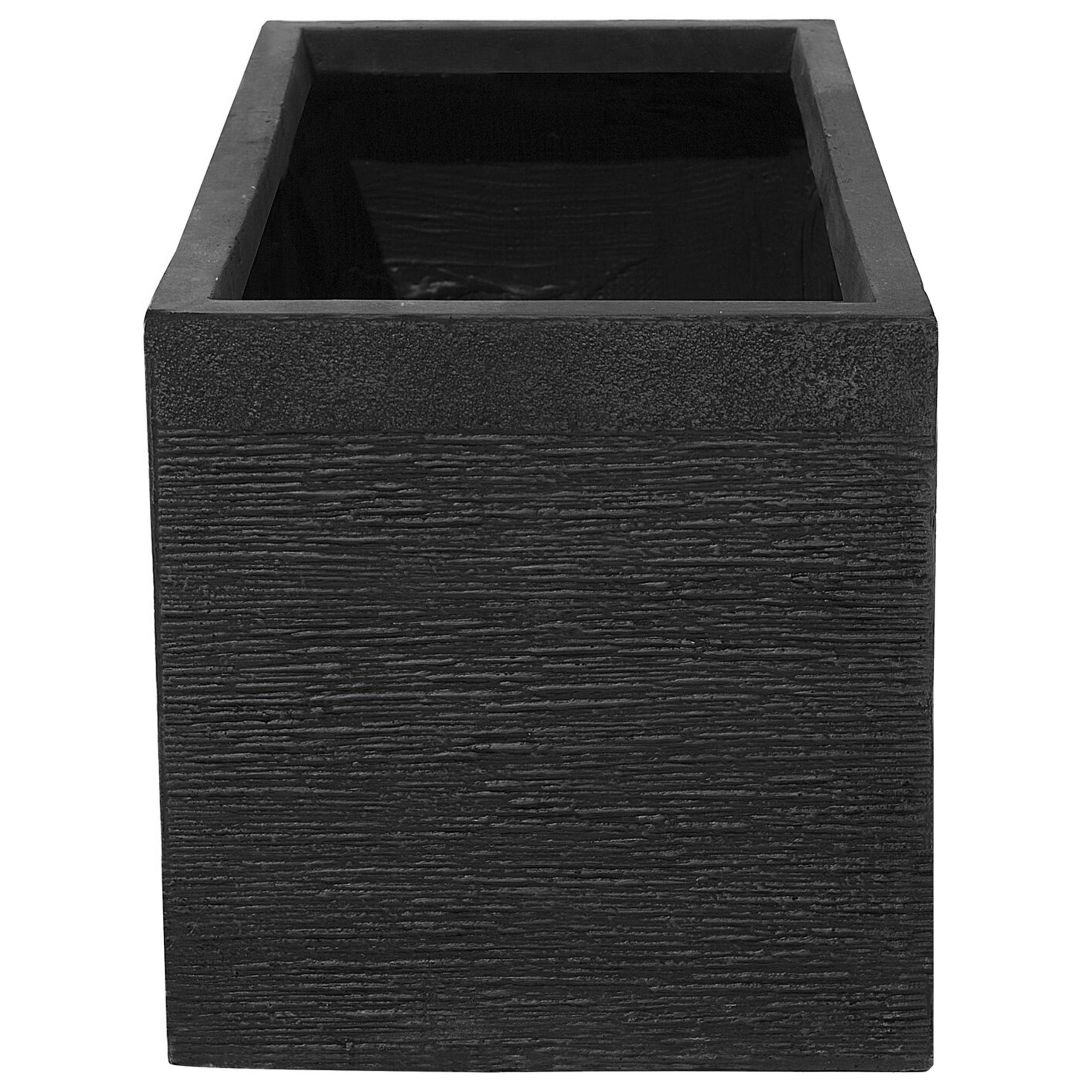 Beliani - Cache-pot d'extérieur Fibre d'argile Noir MYRA - Beliani - Image 5
