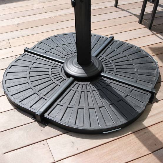 Oviala - Lot de 4 dalles de parasol lestées Solys - Oviala - Image 6