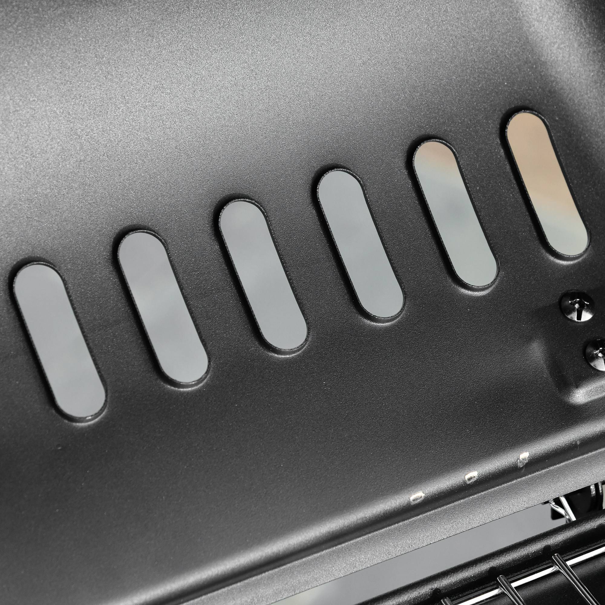 Barbecue à gaz avec couvercle, brûleurs de 5,6 kW, barbecue et roulettes, 104 x 49 x 99 cm - Image 10