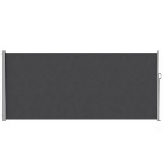 Store latéral enroulable, occultant extérieur, déperlant, UV 50+, 420x185 cm, gris foncé - Image 2