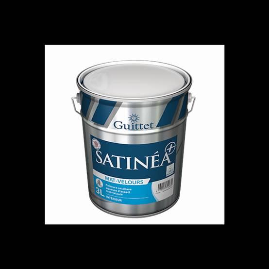 Peinture Satinéa+ Mat-Velours GUITTET Blanc 3L - 26812