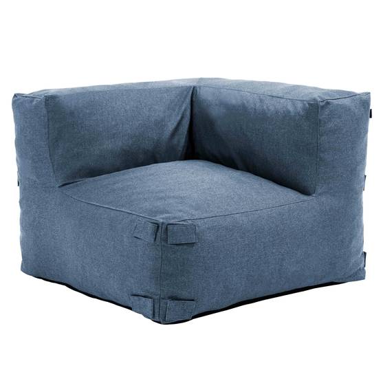 Oviala - Fauteuil d'angle pour canapé modulable bleu pacific Mixi - Oviala - Image 2