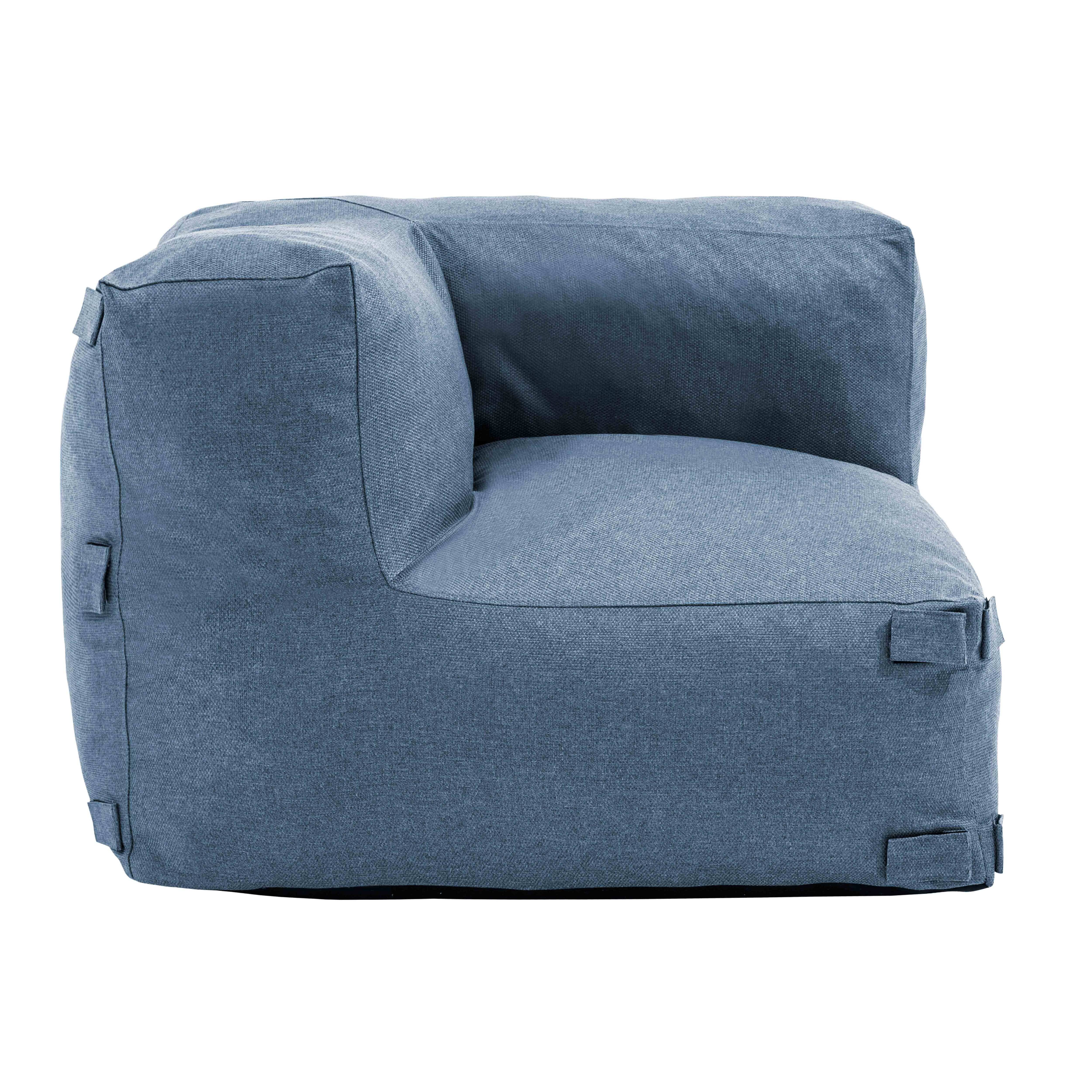 Oviala - Fauteuil d'angle pour canapé modulable bleu pacific Mixi - Oviala - Image 6