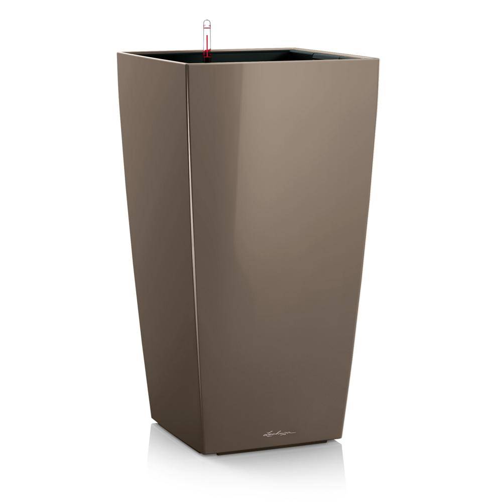 Lechuza - Cubico Premium 22 - kit complet, taupe brillant 41 cm Lechuza - Image 1