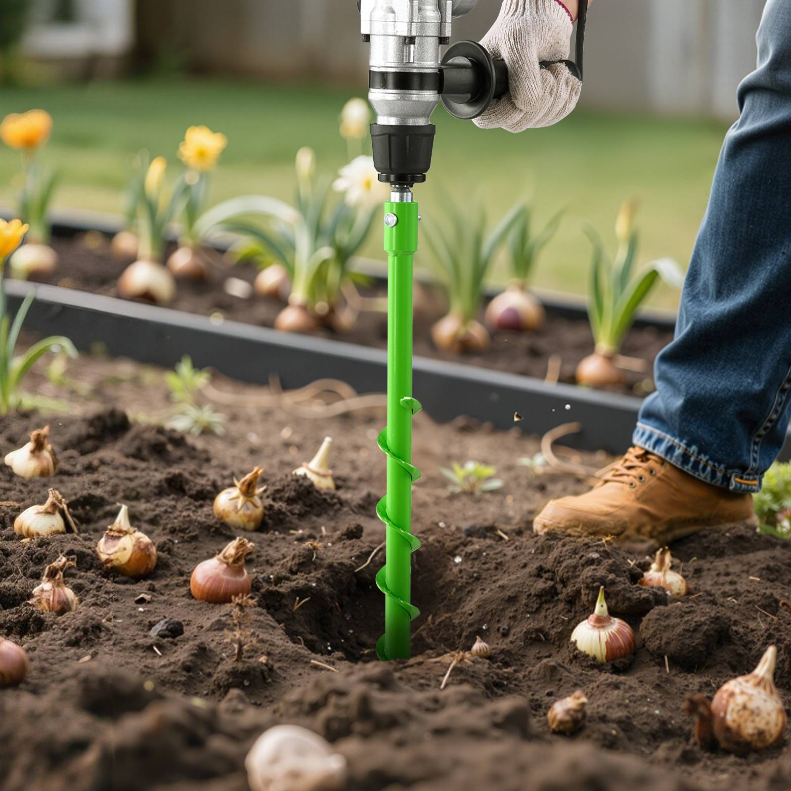 Vevor - VEVOR Mèche Tarière pour Perceuse φ 20 mm 40x790 mm pour Creuser Trous Planter - Image 8