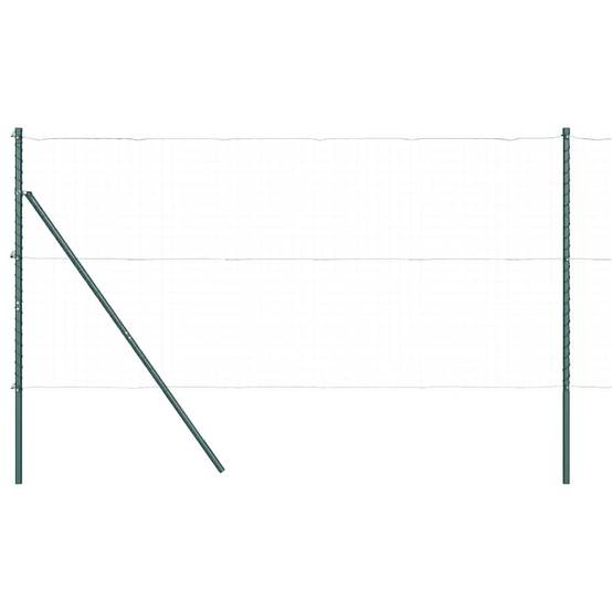 Poteau de clôture Acier galvanisé Vert 3,2 x 3,2 x 190 cm, Poids :41.1kg - PANGIVO - Image 2