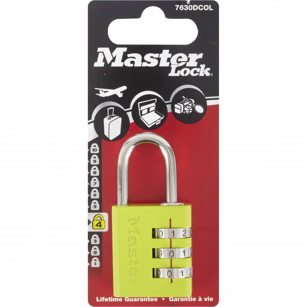 Master Lock - Cadenas à combinaison MASTER LOCK aluminium, l.30 mm - Image 6
