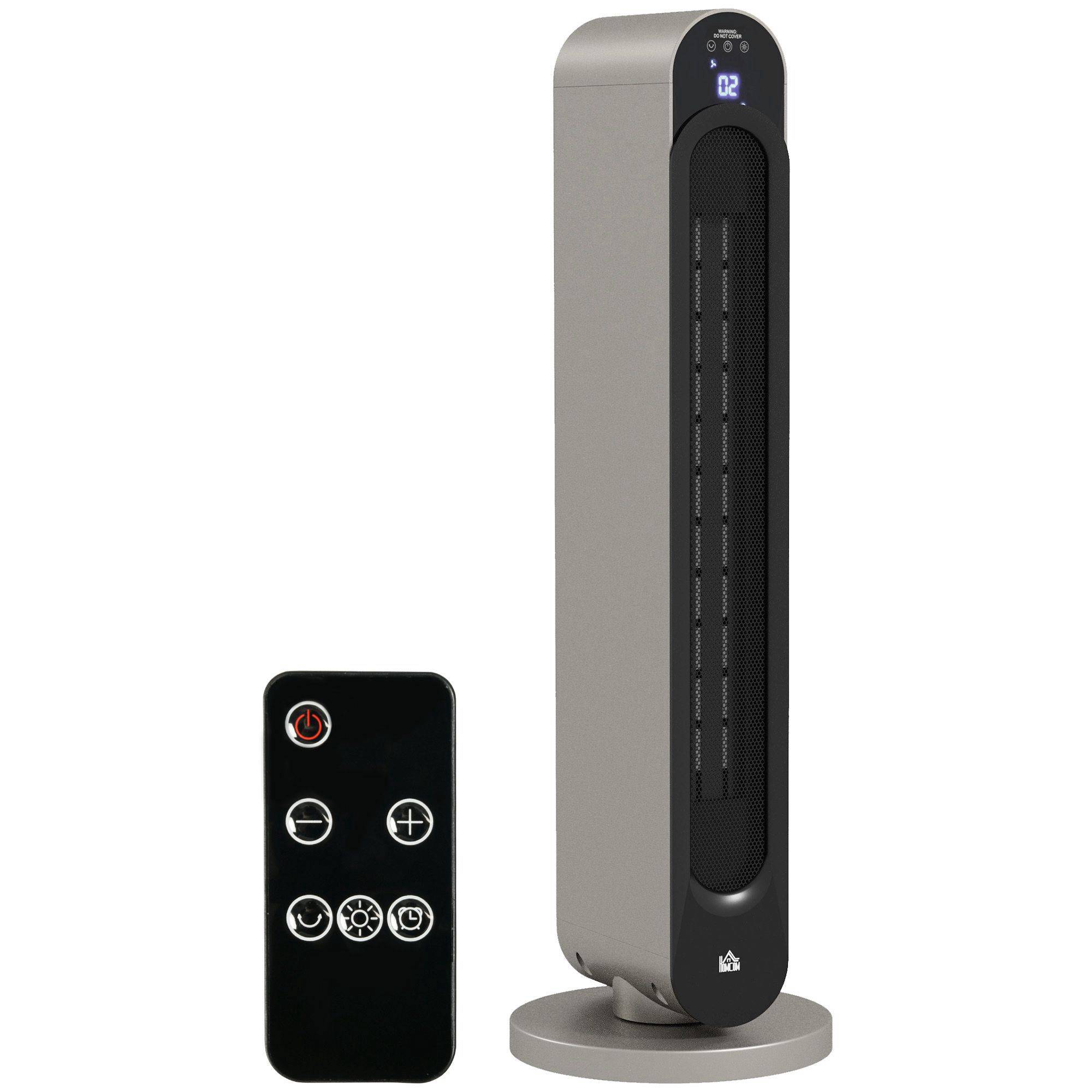 Chauffage électrique, 3 modes, minuterie 12 heures, affichage LED, fonction pivotante - Image 1
