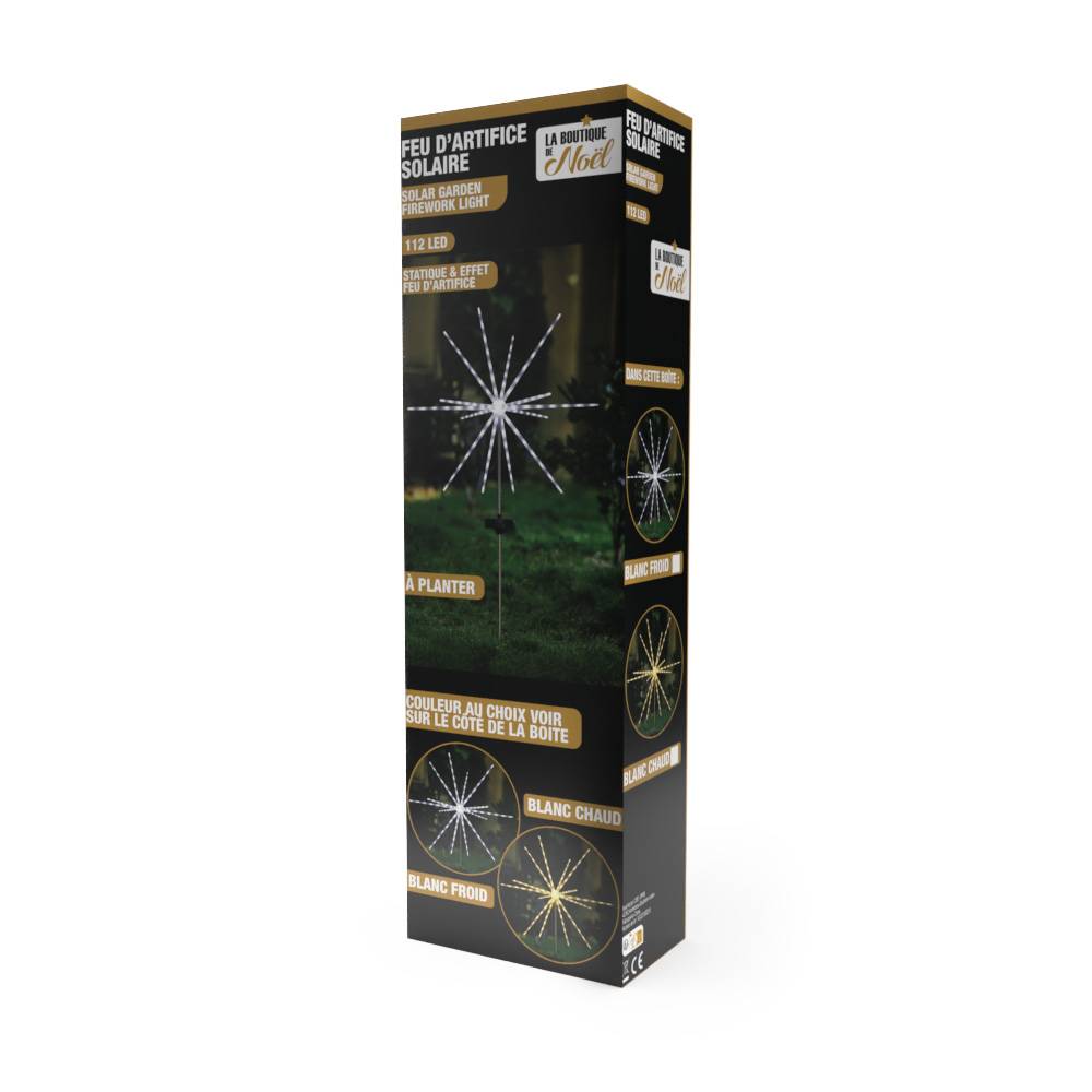 Lampe feu d'artifice solaire Unité Blanc - Image 6