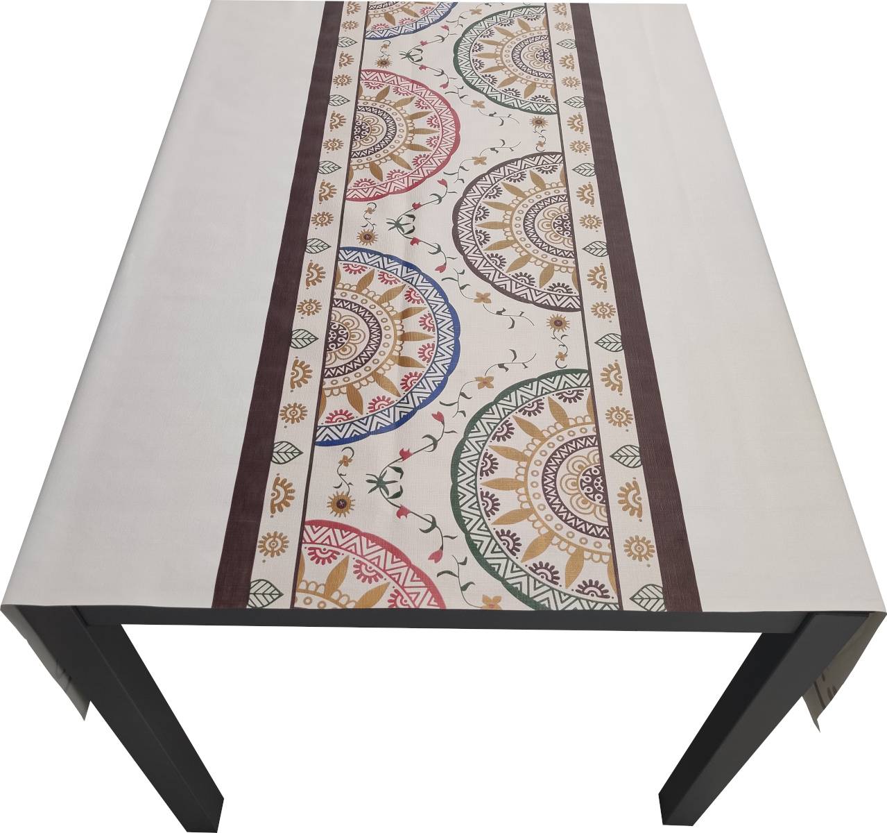 Nappe Composition PVC Base Polyester Anti-taches Soleil Lavant Taille 140X200 CM - Image 2