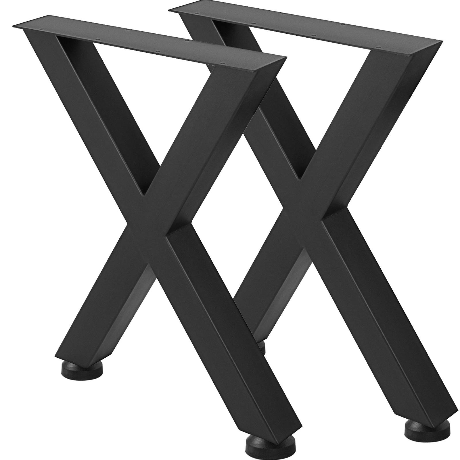 Vevor - Pieds de table métal (2pcs) forme X, charge max 1000kg, 720x600mm, noir, pour salle à manger. VEVOR - Image 8