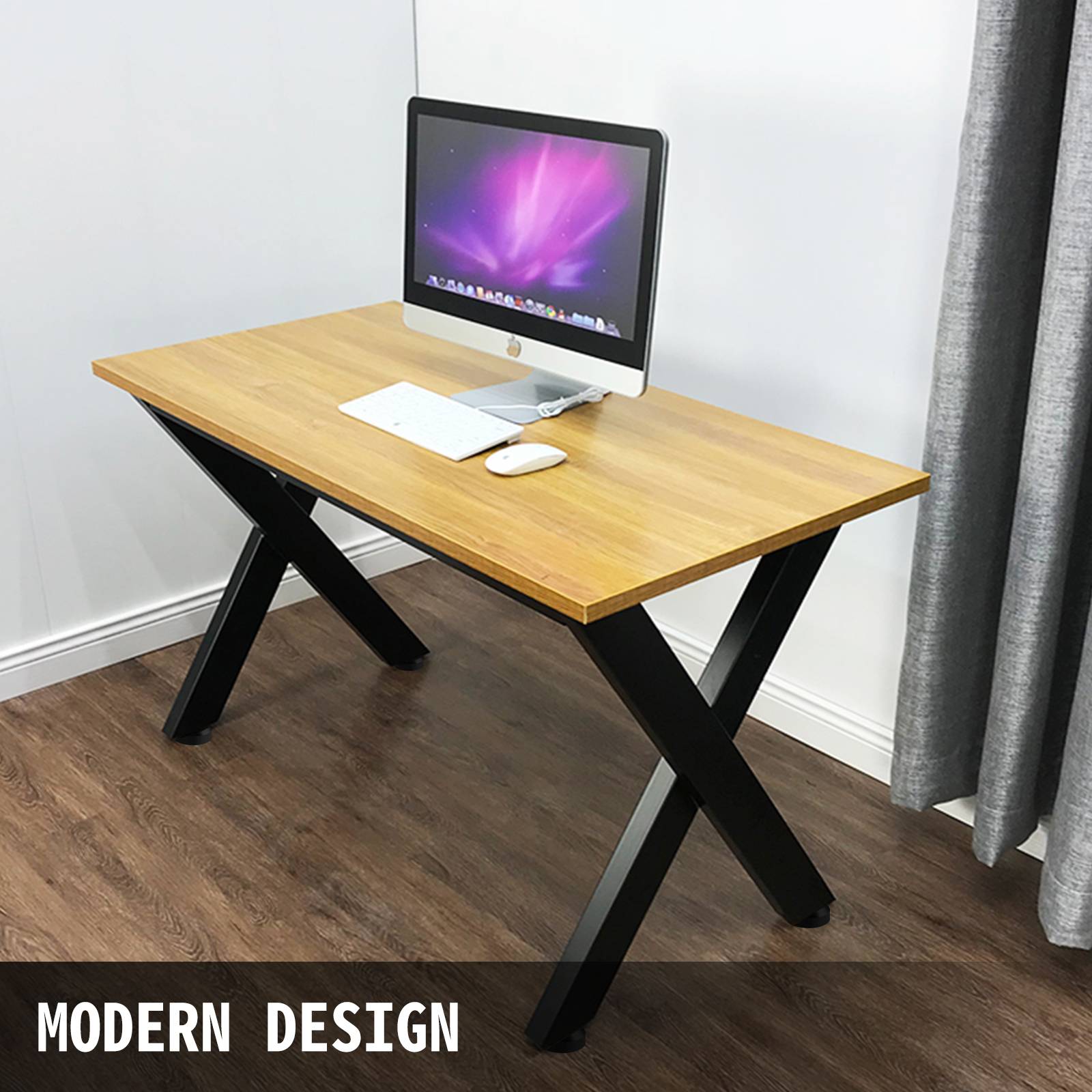 Vevor - Pieds de table métal (2pcs) forme X, charge max 1000kg, 720x600mm, noir, pour salle à manger. VEVOR - Image 6