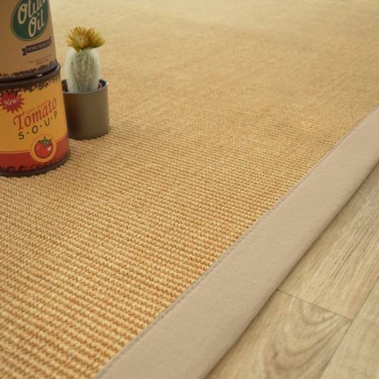 Decoweb - Tapis sisal Yucatan naturel - Ganse beige - 200 x 200 cm - Decoweb - Image 3