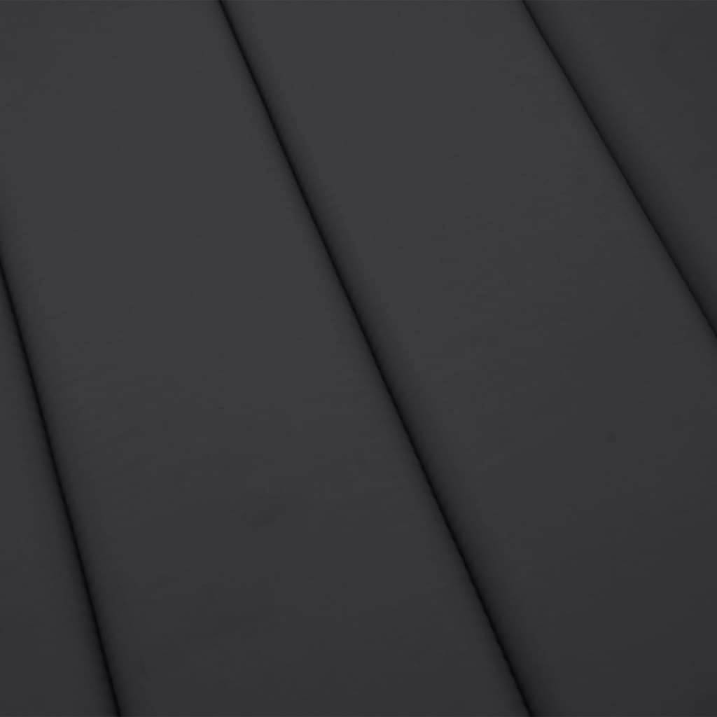 Coussin Bain de soleil | Coussin de chaise longue noir 200x50x3 cm tissu oxford Maison Chic - Image 7