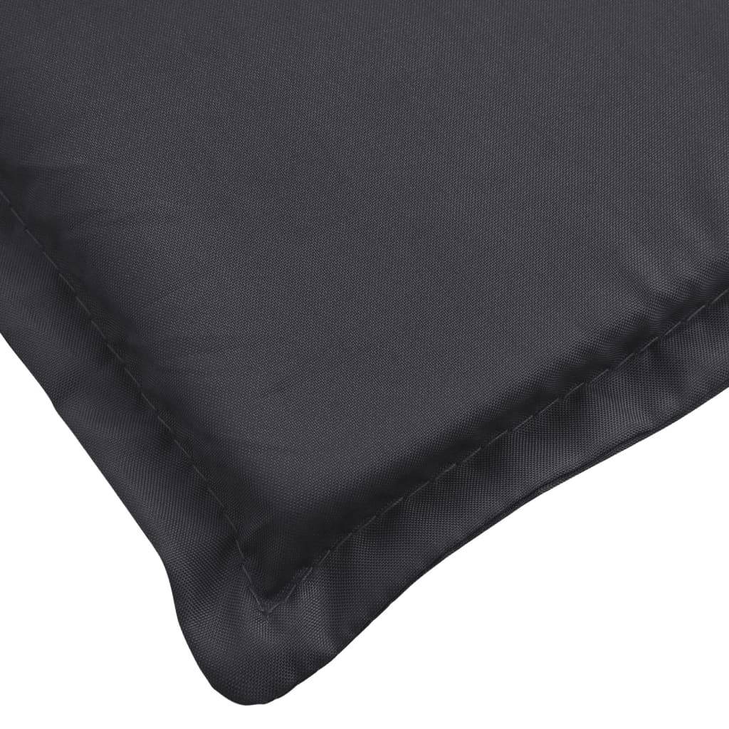 Coussin Bain de soleil | Coussin de chaise longue noir 200x50x3 cm tissu oxford Maison Chic - Image 6