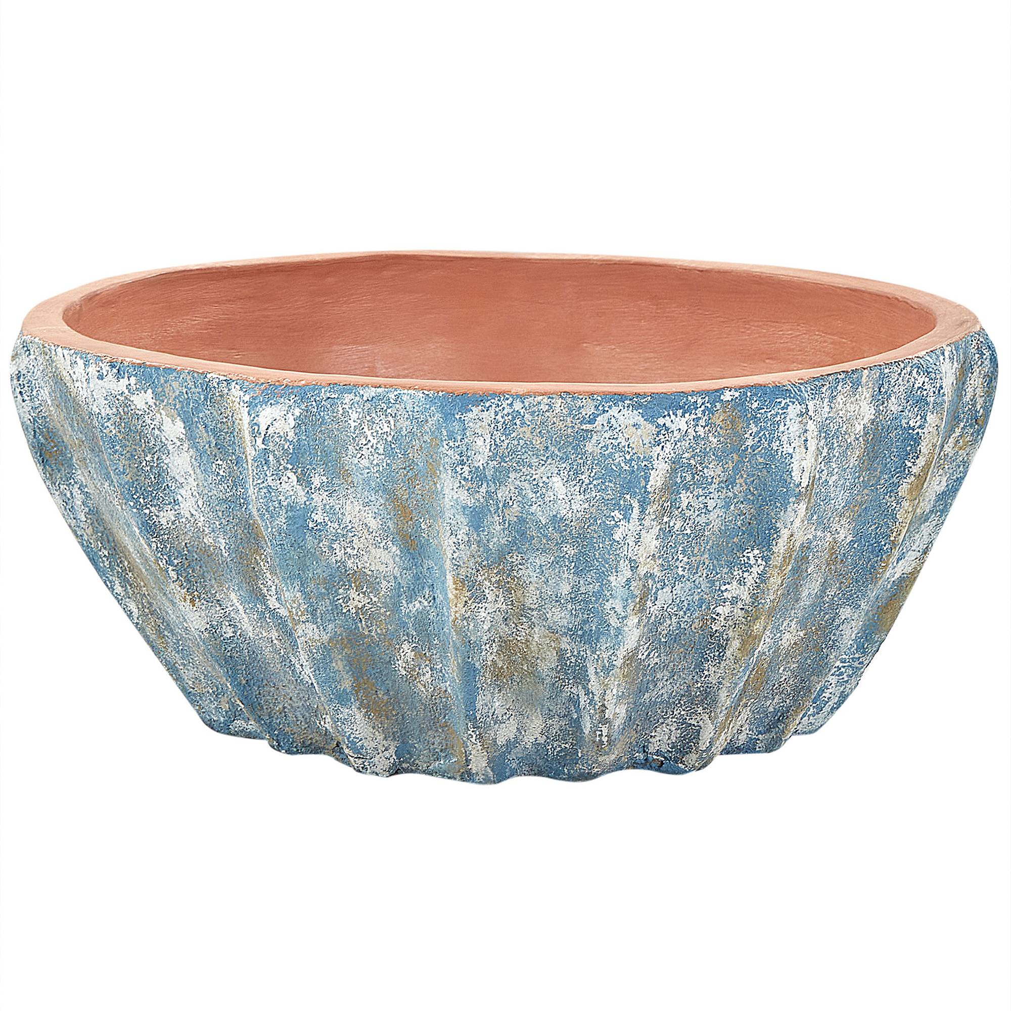 Beliani - Cache-pot d'extérieur Terre cuite Bleu OSTRYA - Beliani - Image 2