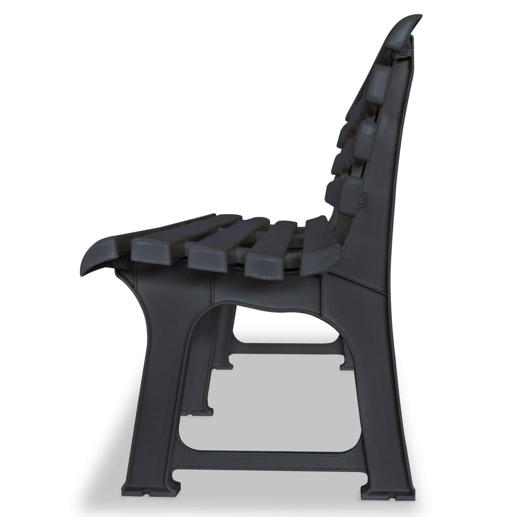 Maison Chic - Banc de jardin | Banquette De Jardin | Banc Extérieur 145,5 cm plastique anthracite Maison Chic - Image 3