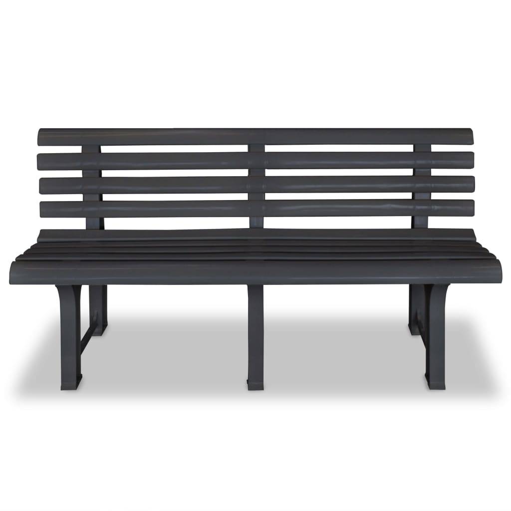 Maison Chic - Banc de jardin | Banquette De Jardin | Banc Extérieur 145,5 cm plastique anthracite Maison Chic - Image 1