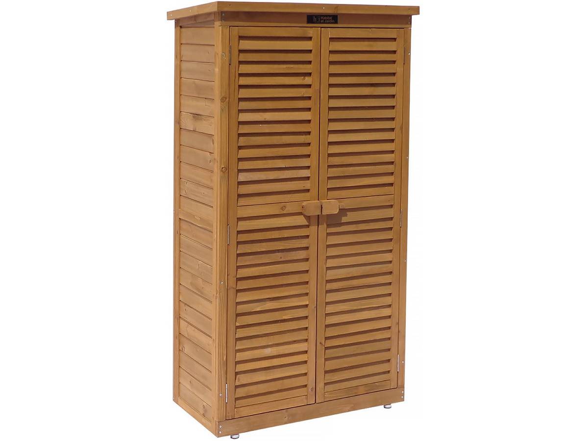 Armoire De Jardin "space" - 87 X 46.5 X 160 Cm - Marron -habitat Et Jardin - Image 1