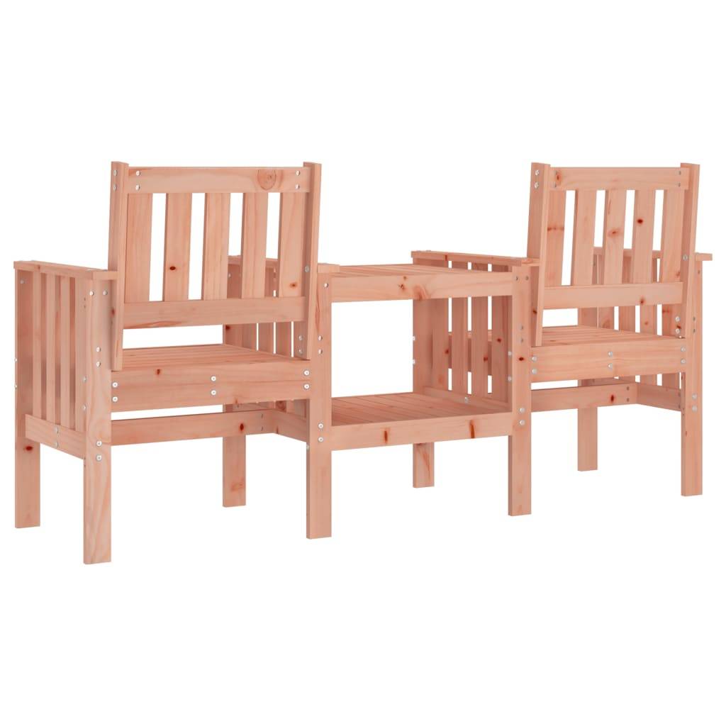 Maison Chic - Banc de jardin - Banc d'extérieur - Banquette avec table 2 places bois massif de douglas - Image 5
