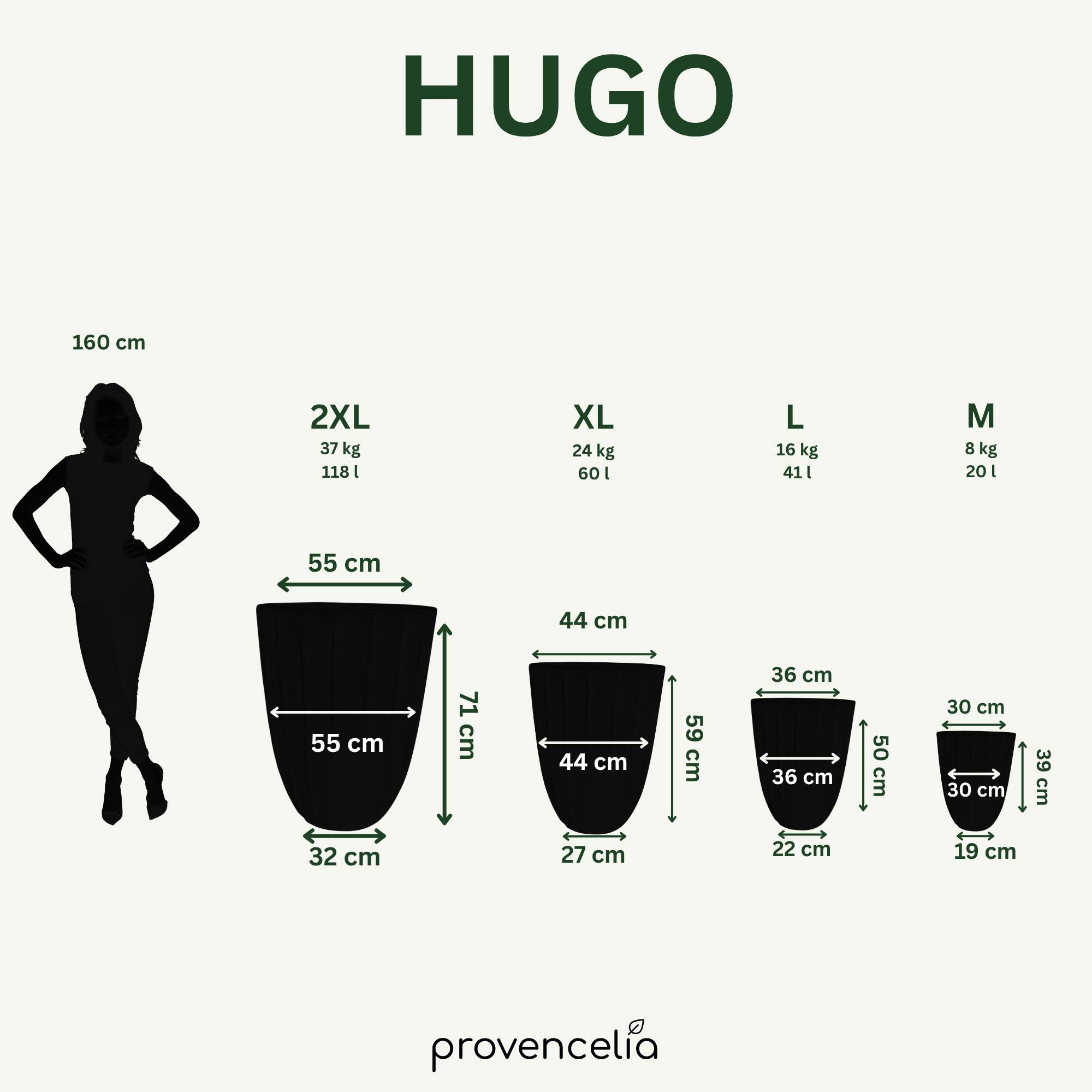 Provencelia - Pot HUGO 44x59cm crème - Image 6