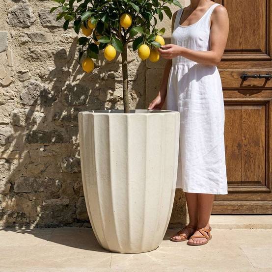 Pot HUGO 44x59cm crème - Image 2